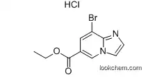 Molecular Structure of 957062-60-1 (Ethyl 8-bromoimidazo[1,2-a]pyridine-6-carboxylate, HCl)